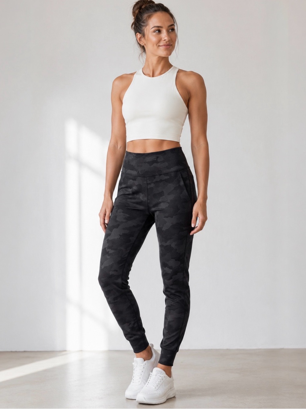 lululemon athletica Black Camo High-Rise Soft Joggers
